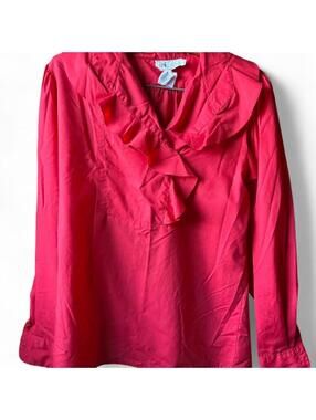 VIntage red blouse, Spiegel, size 12 women’s